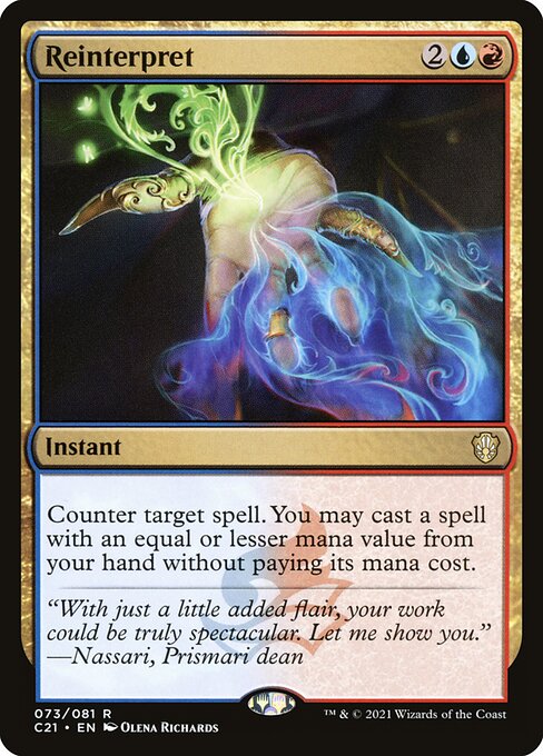 Reinterpret - Commander 2021 Magic card