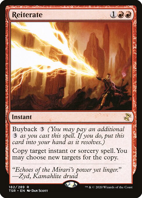 Reiterate - Time Spiral Remastered Magic card