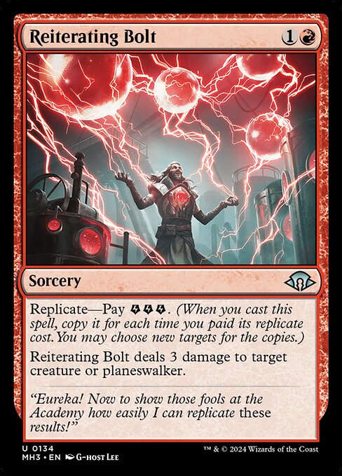 Reiterating Bolt - Modern Horizons 3 Magic card