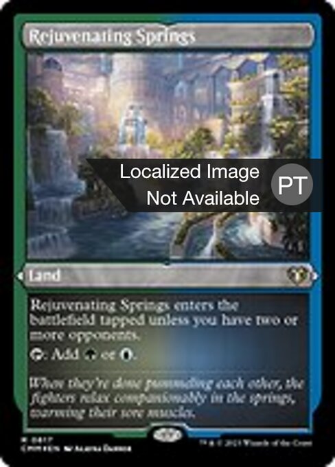 Manantiales rejuvenecedores (Rejuvenating Springs) - Commander Masters (#617) - Illustrated by Alayna Danner - Magic: The Gathering Card