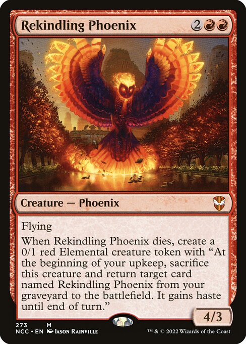 Rekindling Phoenix - New Capenna Commander Magic card
