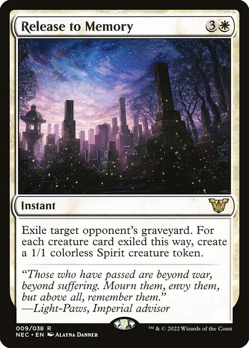 Release to Memory - Neon Dynasty Commander Magic card