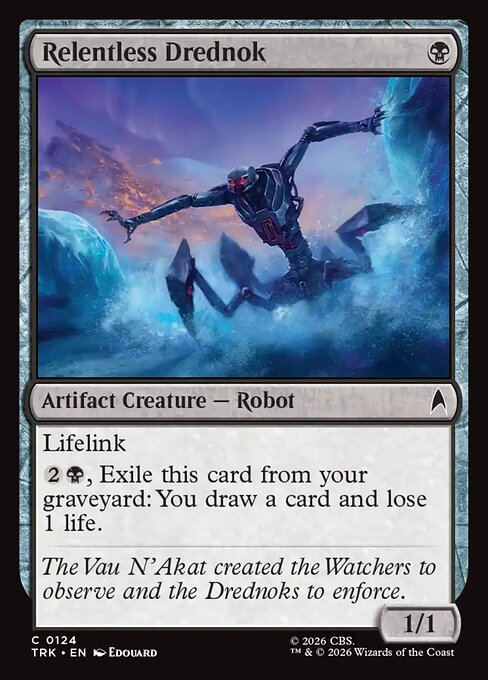 Relentless Drednok - Star Trek (#124) - Illustrated by Edouard - Magic: The Gathering Card