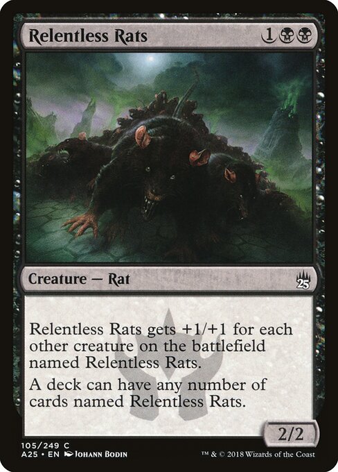 Relentless Rats - Masters 25 Magic card