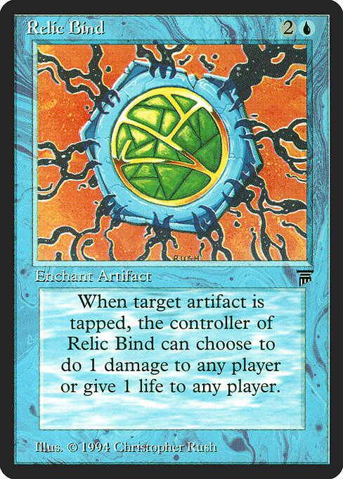 Relic Bind - Fourth Edition Foreign Black Border (#97) - Illustrated by Christopher Rush - Magic: The Gathering Card