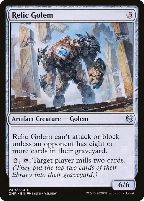 Relic Golem - Zendikar Rising (#249) - Illustrated by Svetlin Velinov - Magic: The Gathering Card