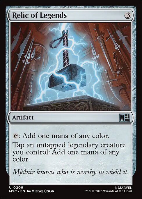 Relic of Legends - Marvel Super Heroes Commander Magic card
