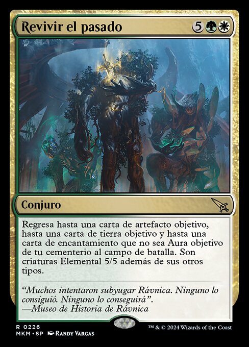 過去の追体験 (Relive the Past) - Murders at Karlov Manor (#419) - Illustrated by Randy Vargas - Magic: The Gathering Card