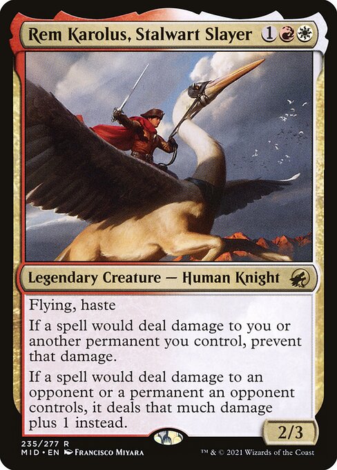 Rem Karolus, Stalwart Slayer - Innistrad: Midnight Hunt Magic card
