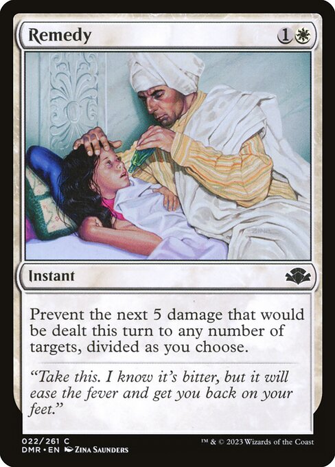 Remedy - Dominaria Remastered (#22) - Illustrated by Zina Saunders - Magic: The Gathering Card