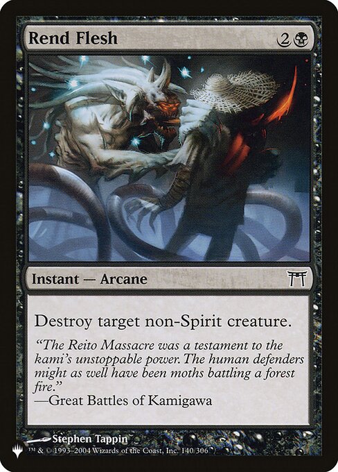 撕裂肉身 (Rend Flesh) - Champions of Kamigawa (#140) - Illustrated by Stephen Tappin - Magic: The Gathering Card