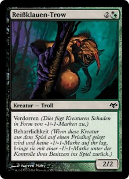 Reißklauen-Trow (Rendclaw Trow) - Eventide (#127) - Illustrated by Warren Mahy - Magic: The Gathering Card