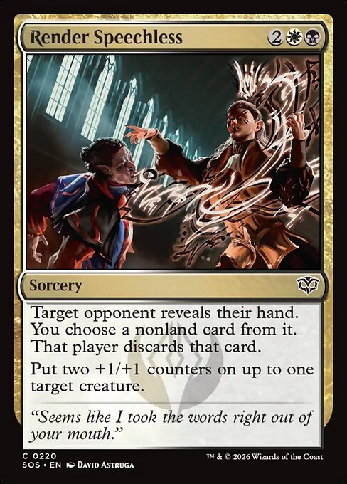 Render Speechless - Secrets of Strixhaven Magic card