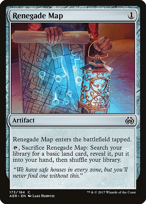 Renegade Map - Aether Revolt (#173) - Illustrated by Lake Hurwitz - Magic: The Gathering Card