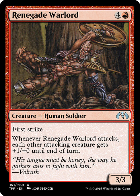 Renegade Warlord - Tempest Remastered Magic card
