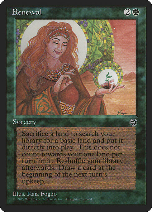 Renewal - Homelands Magic card