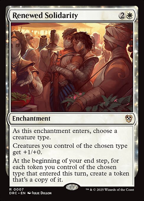 Renewed Solidarity - Aetherdrift Commander Magic card