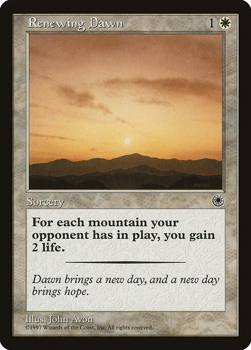 Renewing Dawn - Portal Magic card