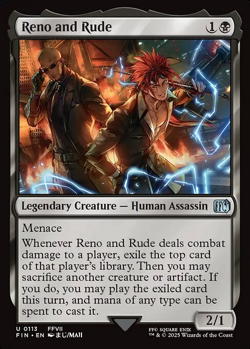 Reno and Rude - Final Fantasy Magic card