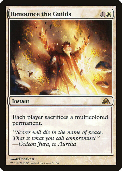 Renounce the Guilds - Dragon's Maze Magic card