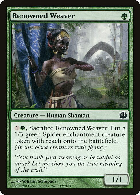 Renowned Weaver - Journey into Nyx Magic card