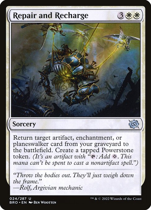 Repair and Recharge - The Brothers' War Magic card