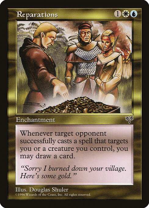 Risarcimento (Reparations) - Mirage (#278) - Illustrated by Douglas Shuler - Magic: The Gathering Card