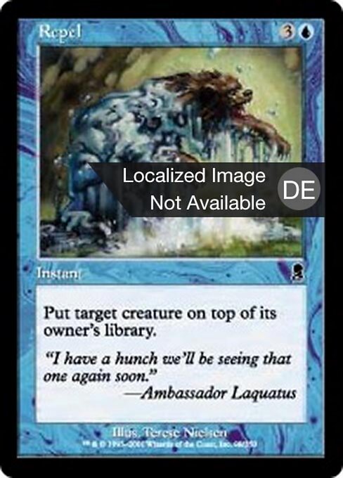 Rechazar (Repel) - Odyssey (#98) - Illustrated by Terese Nielsen - Magic: The Gathering Card