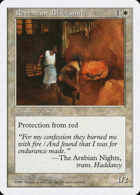 Repentant Blacksmith - Fifth Edition Magic card