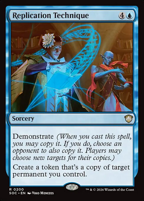 Replication Technique - Secrets of Strixhaven Commander (#200) - Illustrated by Viko Menezes - Magic: The Gathering Card