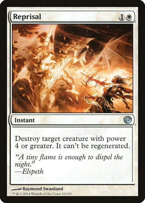 Reprisal - Journey into Nyx (#23) - Illustrated by Raymond Swanland - Magic: The Gathering Card