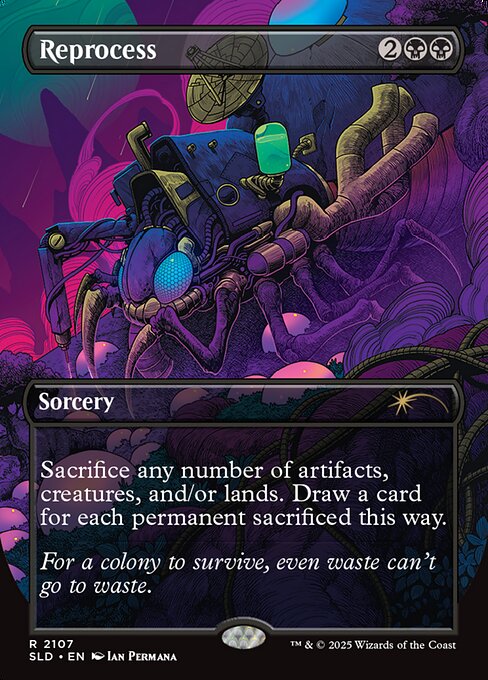 Reprocess - Secret Lair Drop (#2107) - Illustrated by Ian Permana - Magic: The Gathering Card
