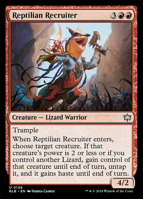Reptilian Recruiter - Bloomburrow Magic card