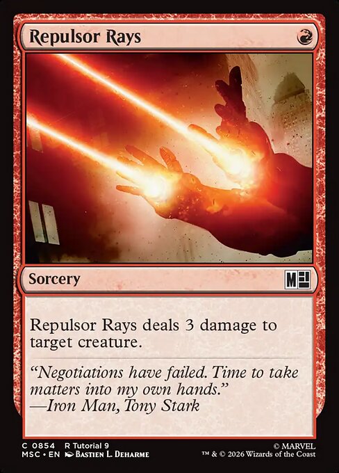 Repulsor Rays - Marvel Super Heroes Commander Magic card