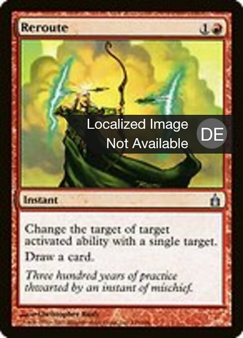 重新定向 (Reroute) - Ravnica: City of Guilds (#139) - Illustrated by Christopher Rush - Magic: The Gathering Card
