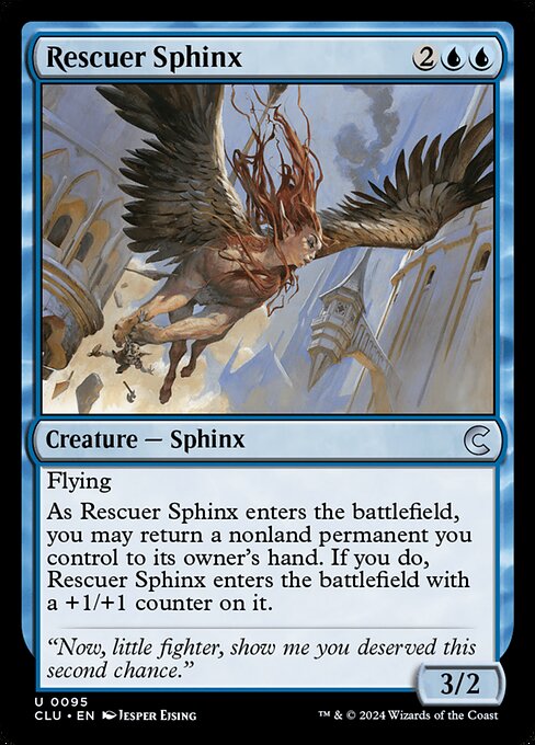 Rescuer Sphinx - Ravnica: Clue Edition Magic card