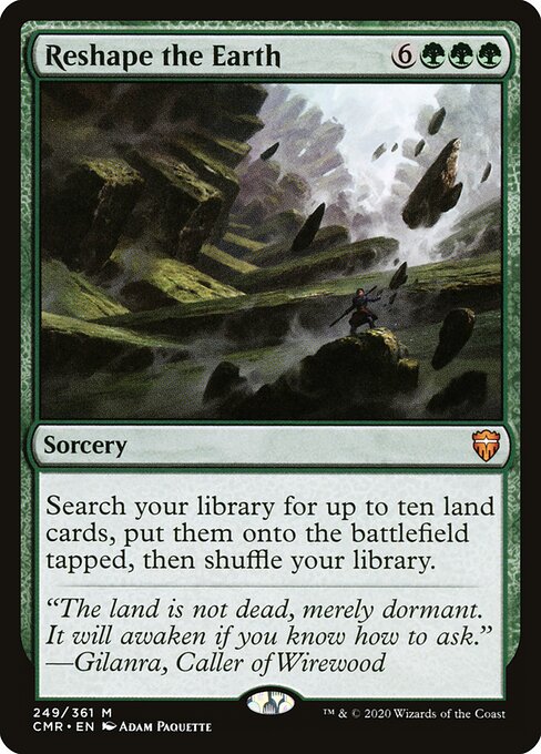 Reshape the Earth - Commander Legends Magic card