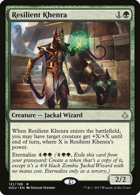 立て直しのケンラ (Resilient Khenra) - Hour of Devastation (#131) - Illustrated by Svetlin Velinov - Magic: The Gathering Card