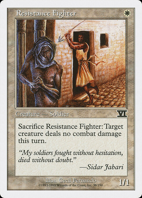 Resistance Fighter - Classic Sixth Edition Magic card