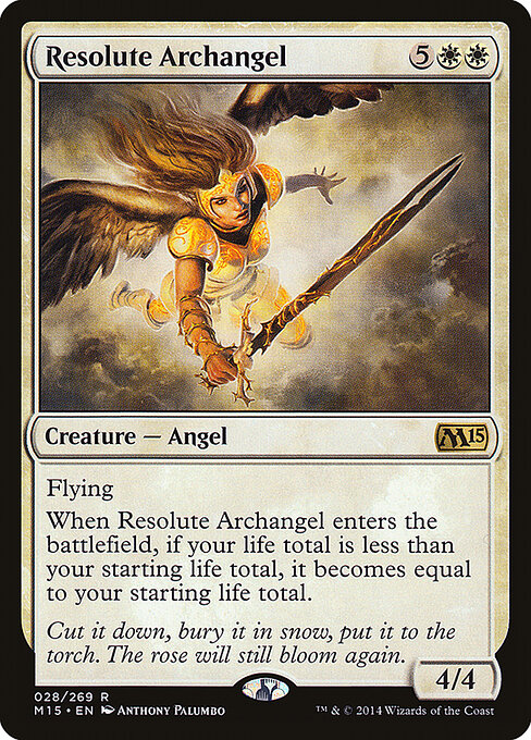 Resolute Archangel - Magic 2015 Magic card
