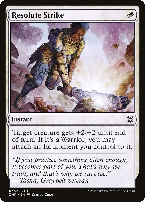 Resolute Strike - Zendikar Rising Magic card
