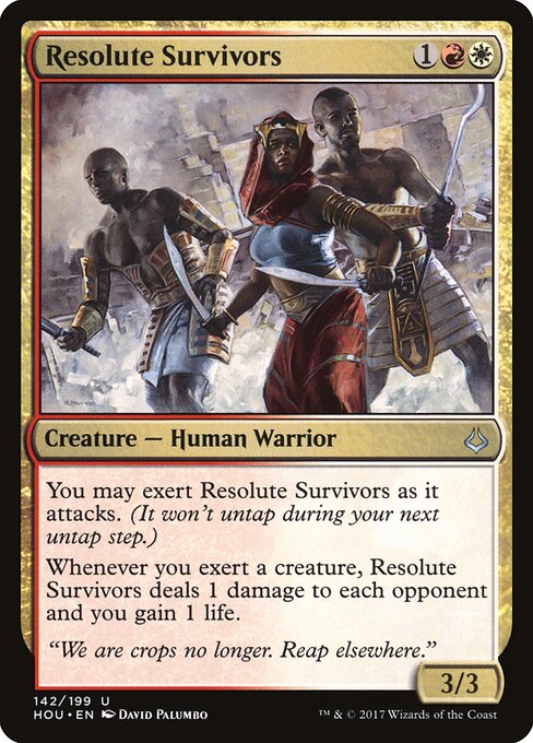 Resolute Survivors - Hour of Devastation Magic card