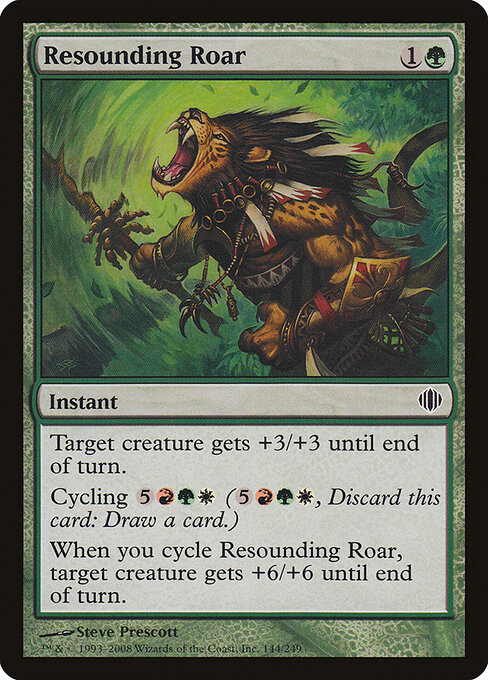 Resounding Roar - Shards of Alara Magic card
