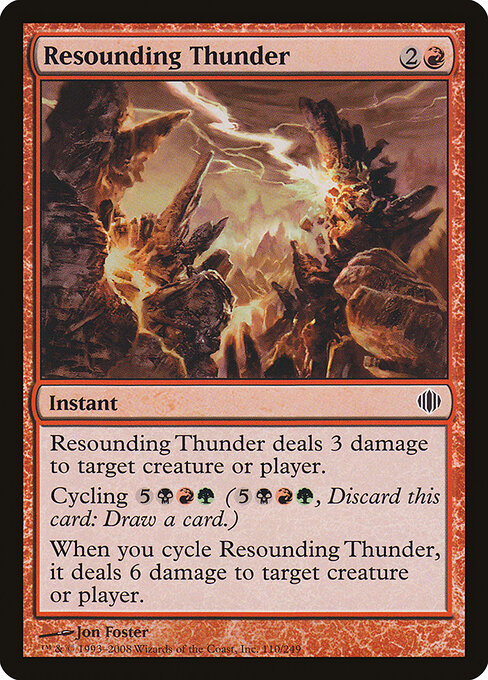 Resounding Thunder - Shards of Alara Magic card