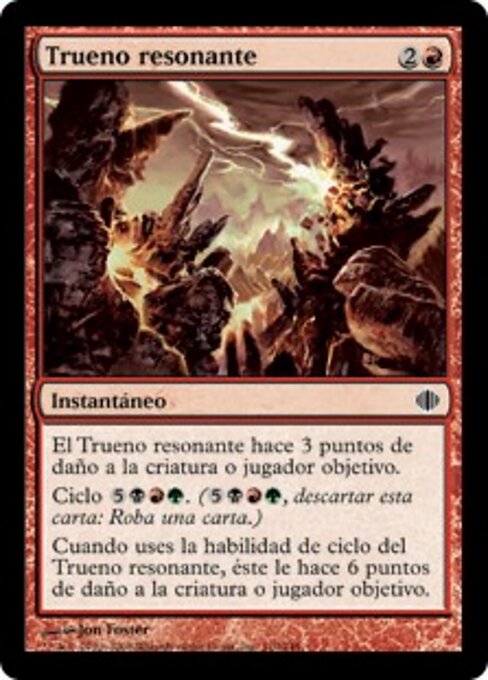 Trueno resonante (Resounding Thunder) - Shards of Alara (#110) - Illustrated by Jon Foster - Magic: The Gathering Card