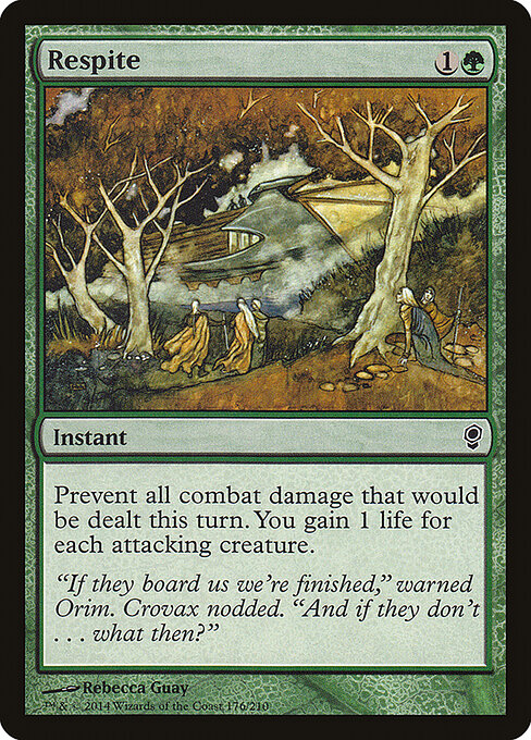 Respite - Conspiracy (#176) - Illustrated by Rebecca Guay - Magic: The Gathering Card