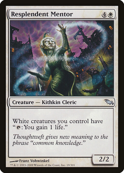 Resplendent Mentor - Shadowmoor Magic card