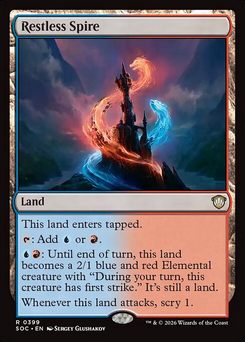 Restless Spire - Secrets of Strixhaven Commander Magic card