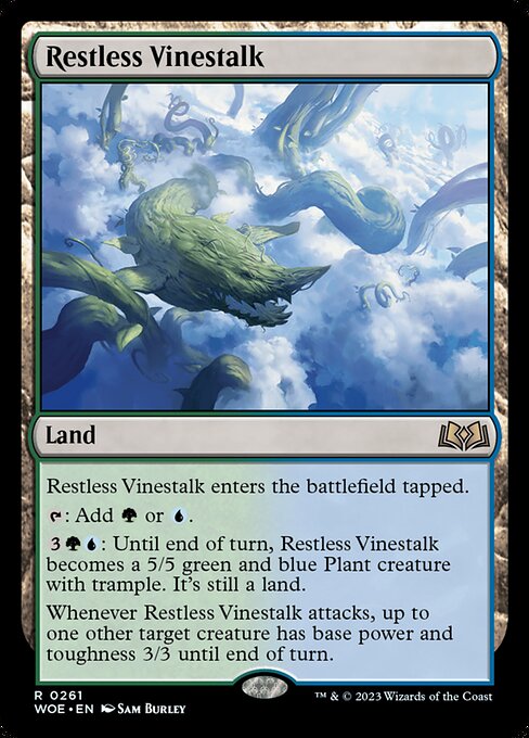 Restless Vinestalk - Wilds of Eldraine Magic card
