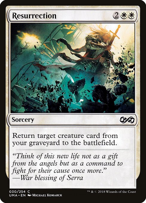 Resurrection - Ultimate Masters Magic card